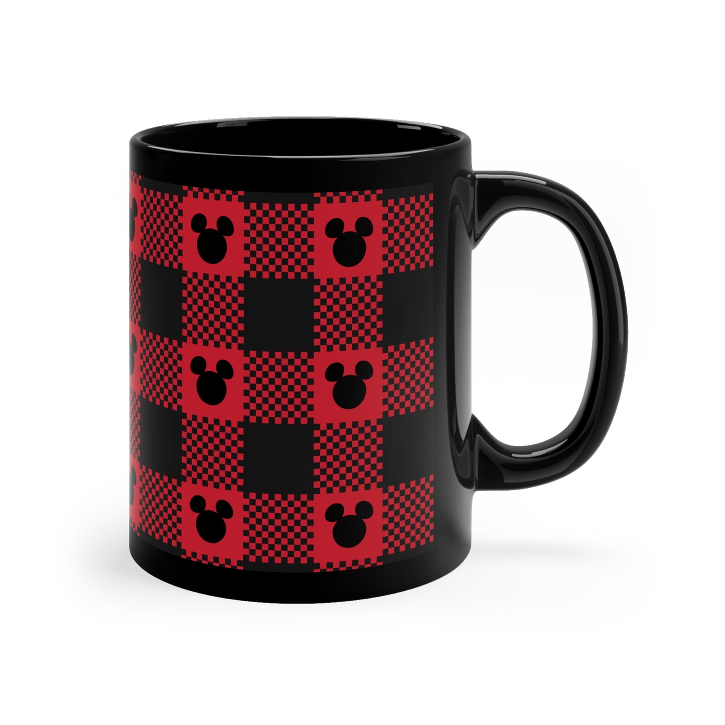 Plaid Mouse Mug, 11oz
