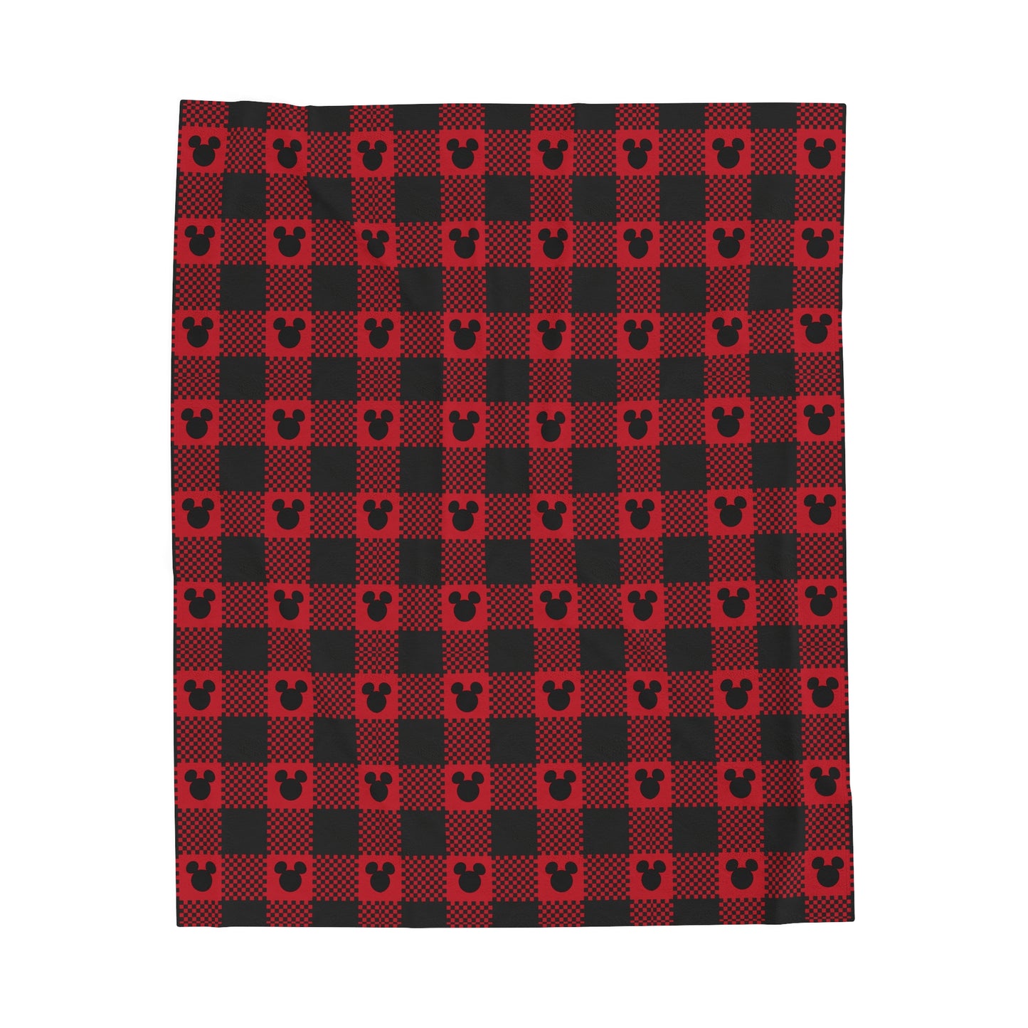 Plaid Mouse Velveteen Blanket