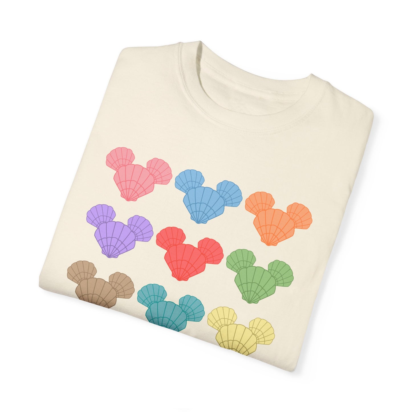 Colorful Seashells Comfort Colors Tee