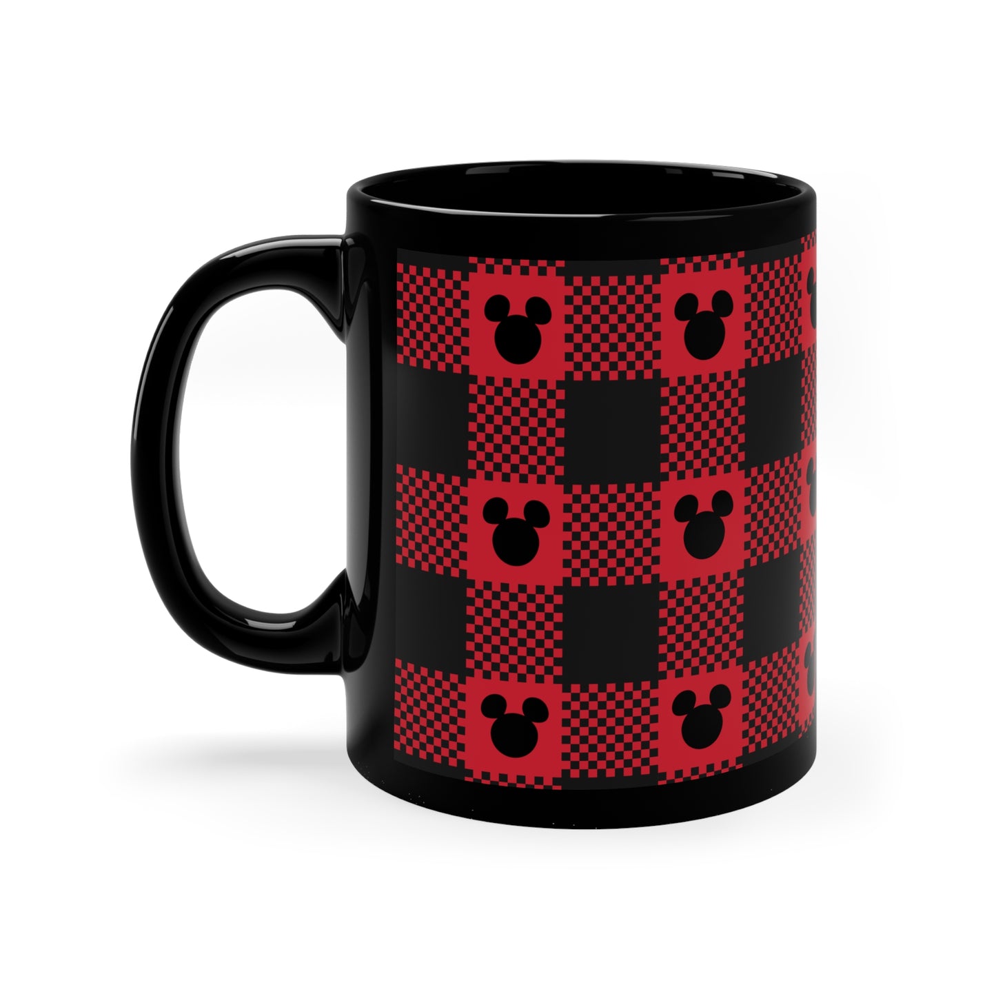 Plaid Mouse Mug, 11oz