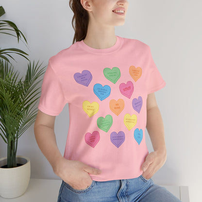 Conversation Hearts Unisex Tee