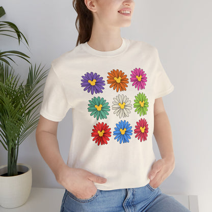 Colorful Flowers Unisex Tee