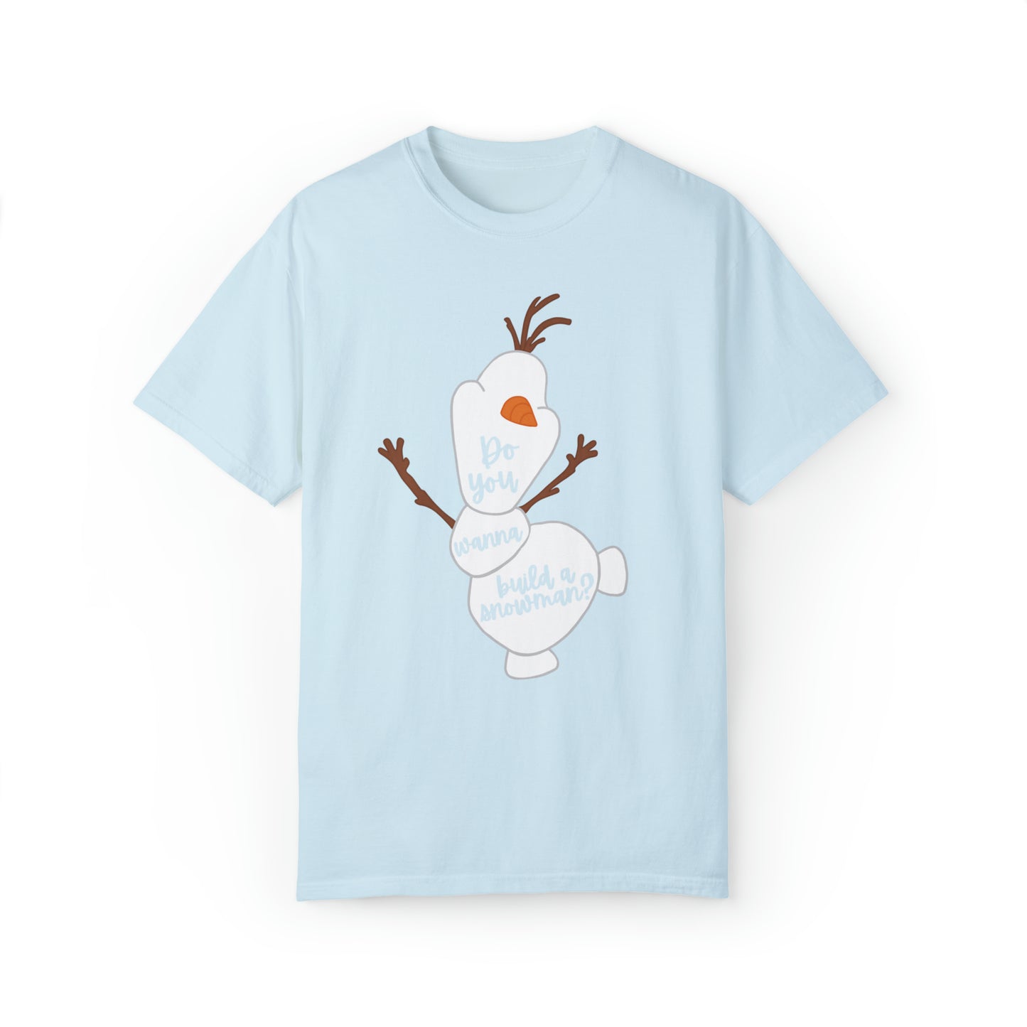 Happy Snowman Comfort Colors Tee