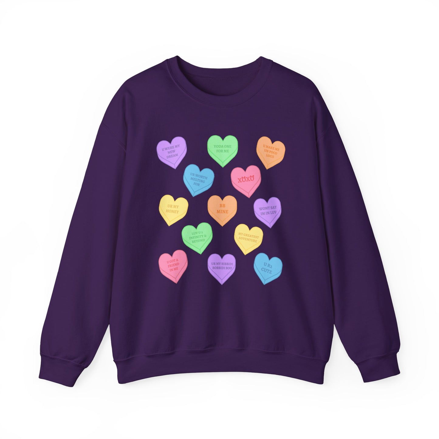 Conversation Hearts Unisex Crewneck