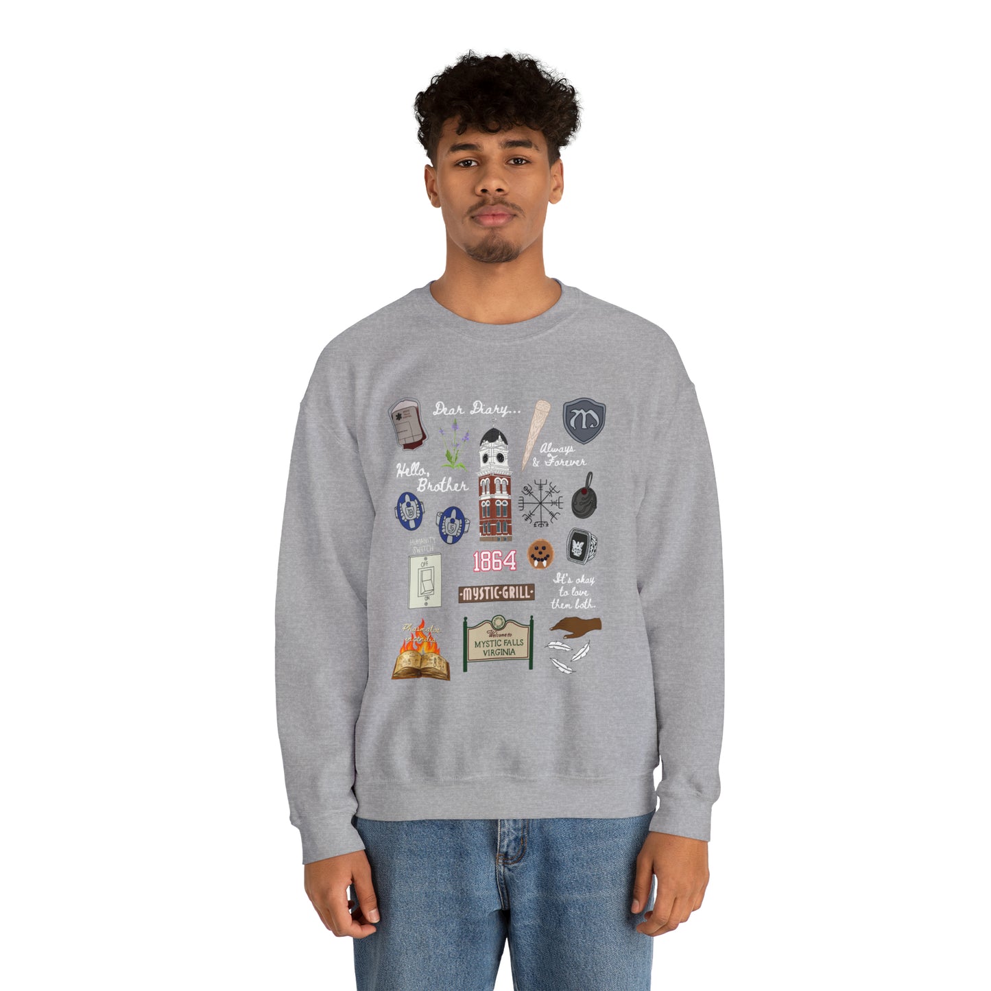 Vampire Doodles Unisex Crewneck