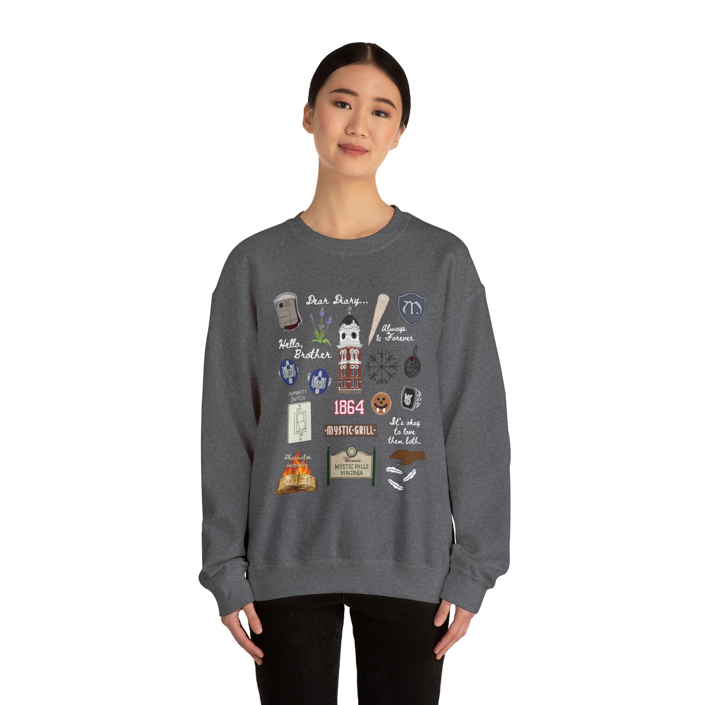 Vampire Doodles Unisex Crewneck