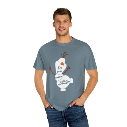 Happy Snowman Comfort Colors Tee