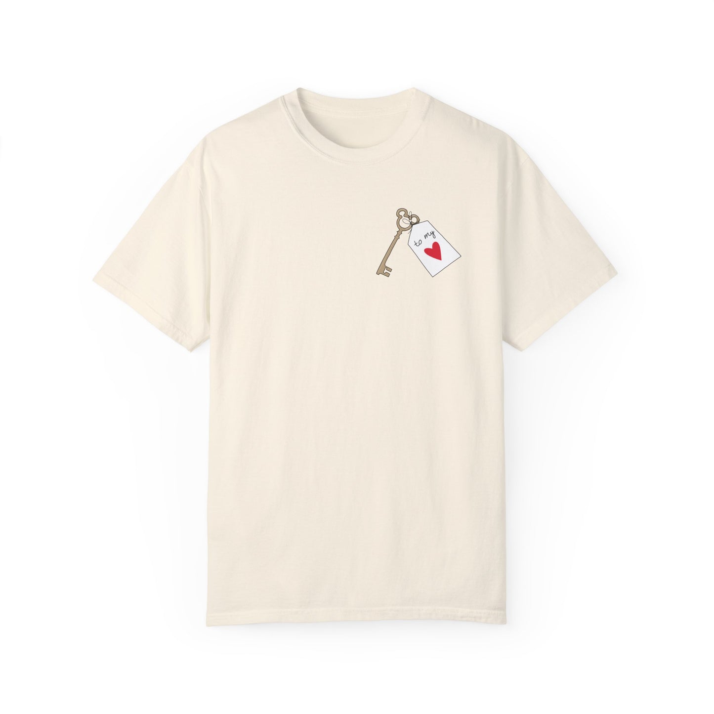 Key To My Heart Comfort Colors Tee