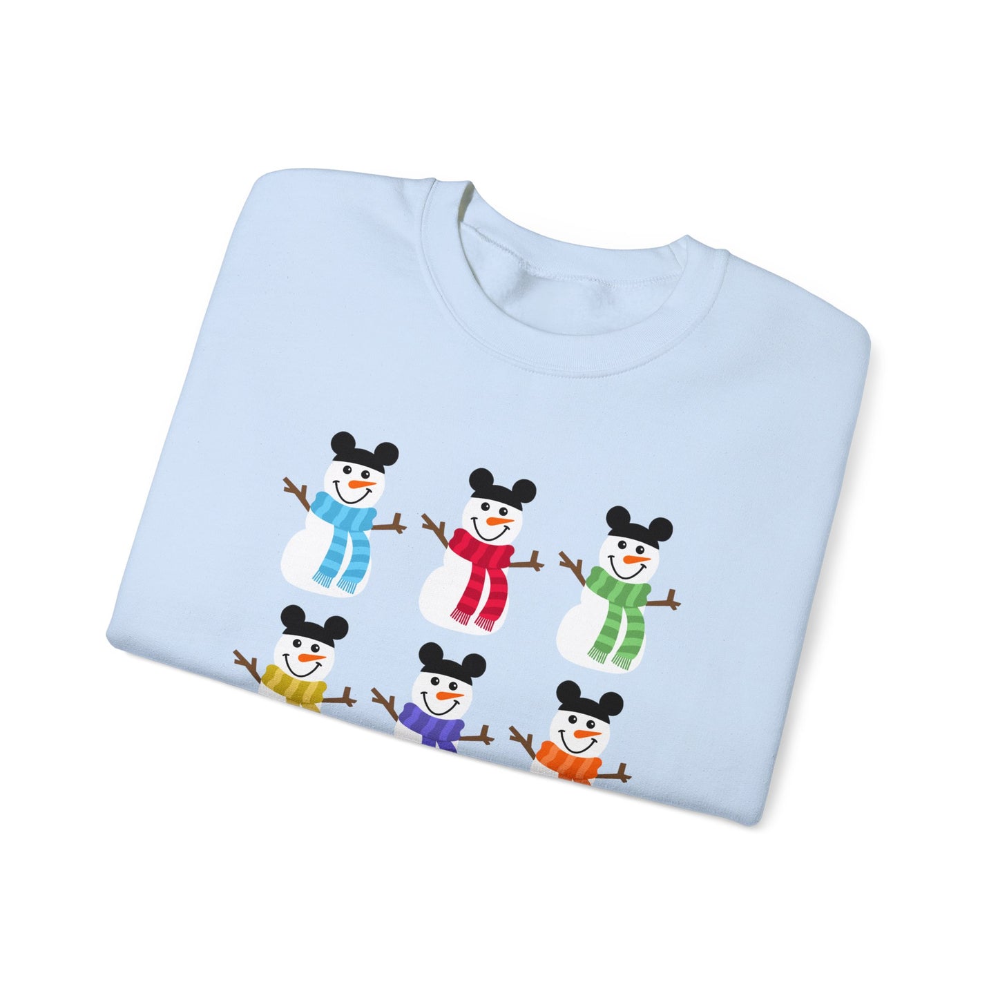 Colorful Snowmen Unisex Crewneck