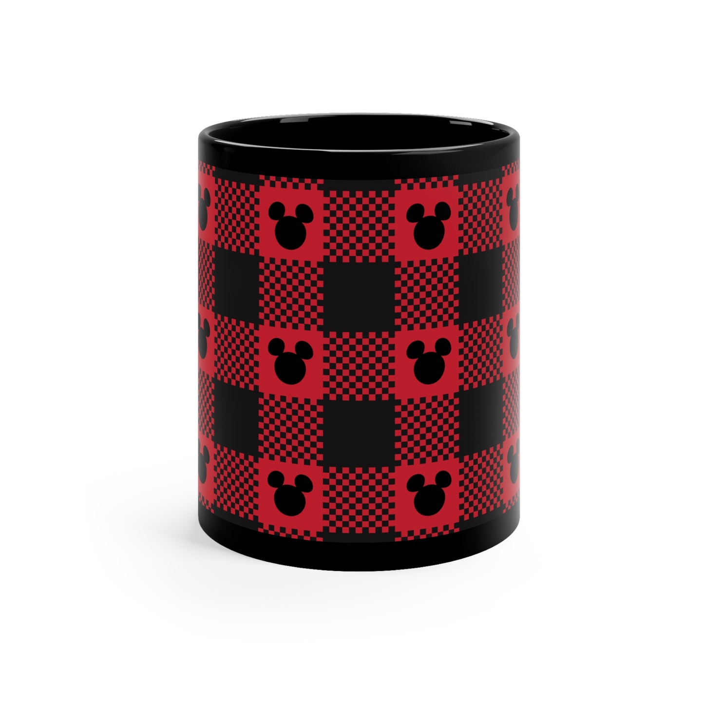 Plaid Mouse Mug, 11oz