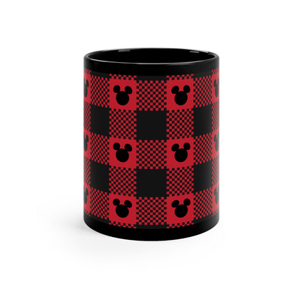 Plaid Mouse Mug, 11oz
