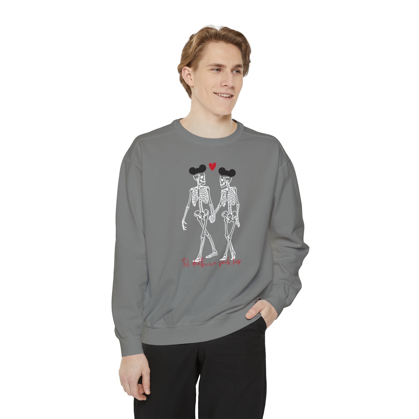 Til Death We Park Hop Comfort Colors Crewneck