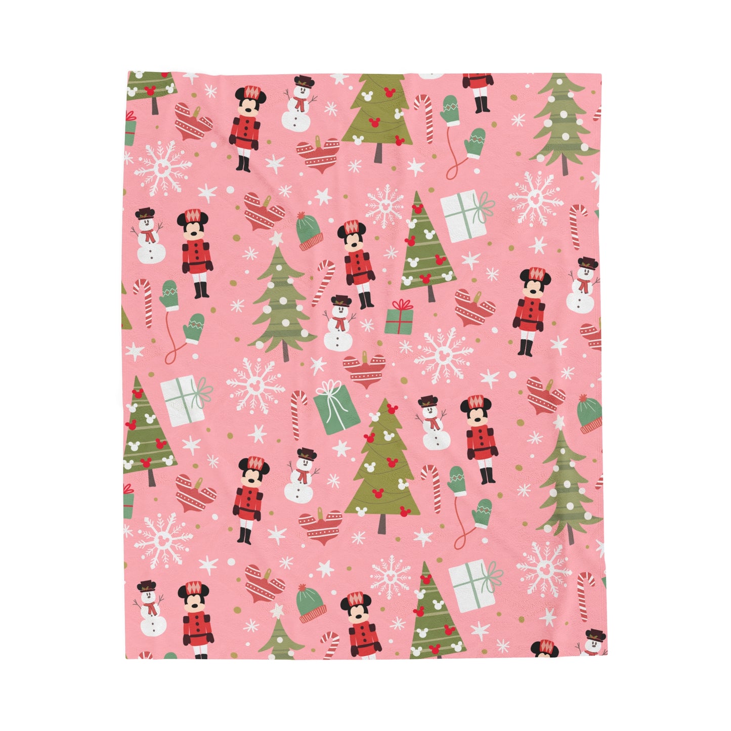 Nutcracker Christmas Velveteen Blanket