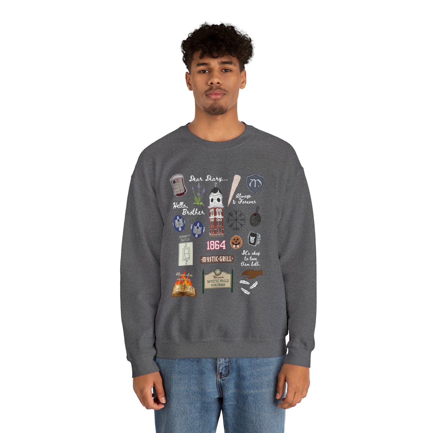 Vampire Doodles Unisex Crewneck