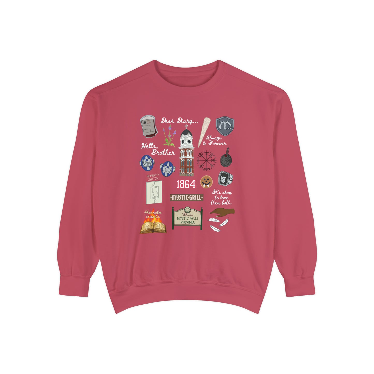 Vampire Doodles Comfort Colors Crewneck