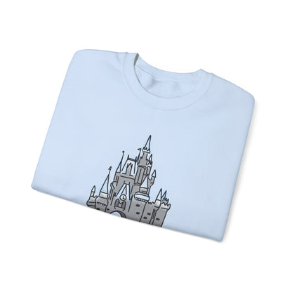 Dream Lights Castle Unisex Crewneck