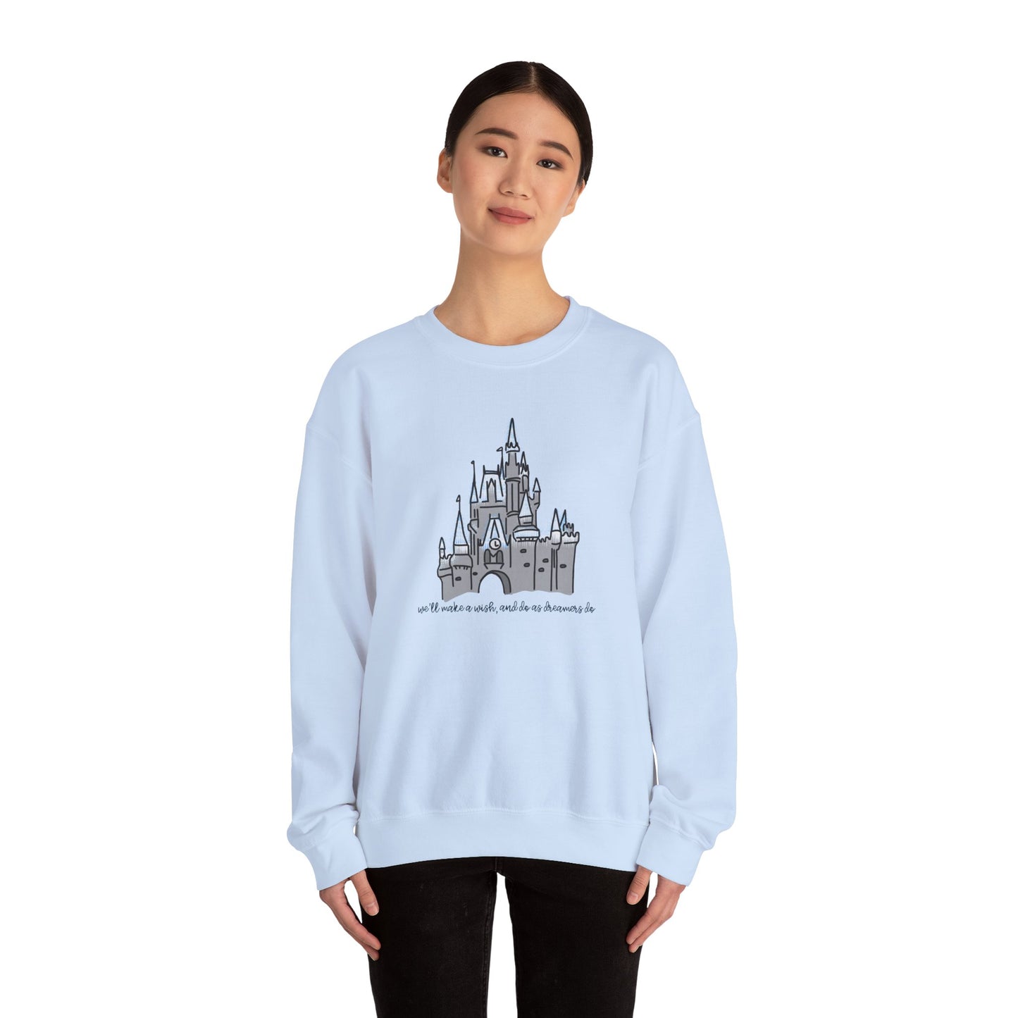 Dream Lights Castle Unisex Crewneck