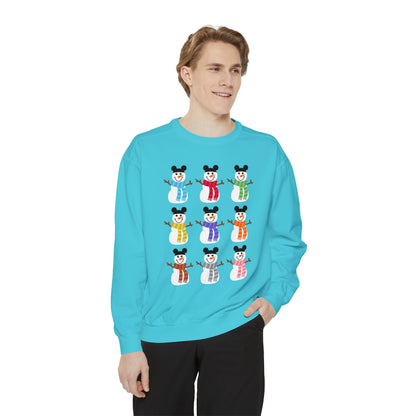 Colorful Snowmen Comfort Colors Crewneck