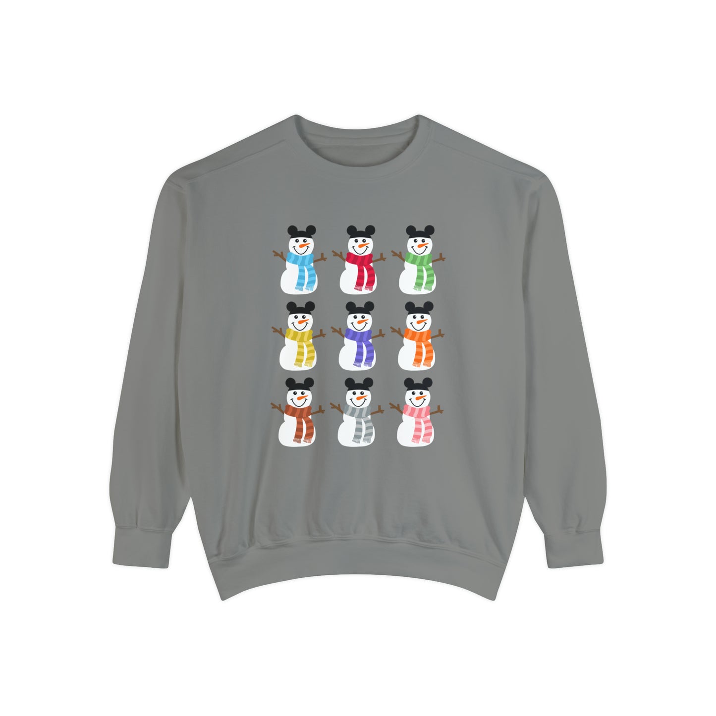 Colorful Snowmen Comfort Colors Crewneck