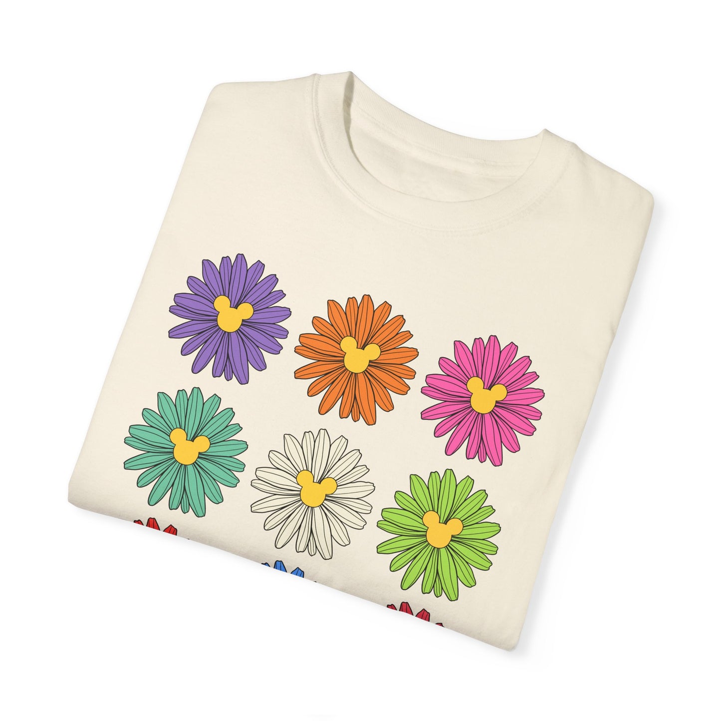 Colorful Flowers Comfort Colors Tee