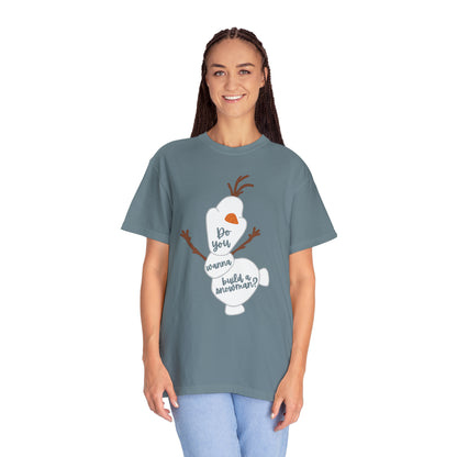 Happy Snowman Comfort Colors Tee