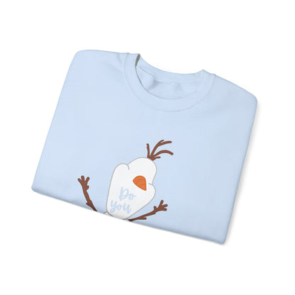 Happy Snowman Unisex Crewneck