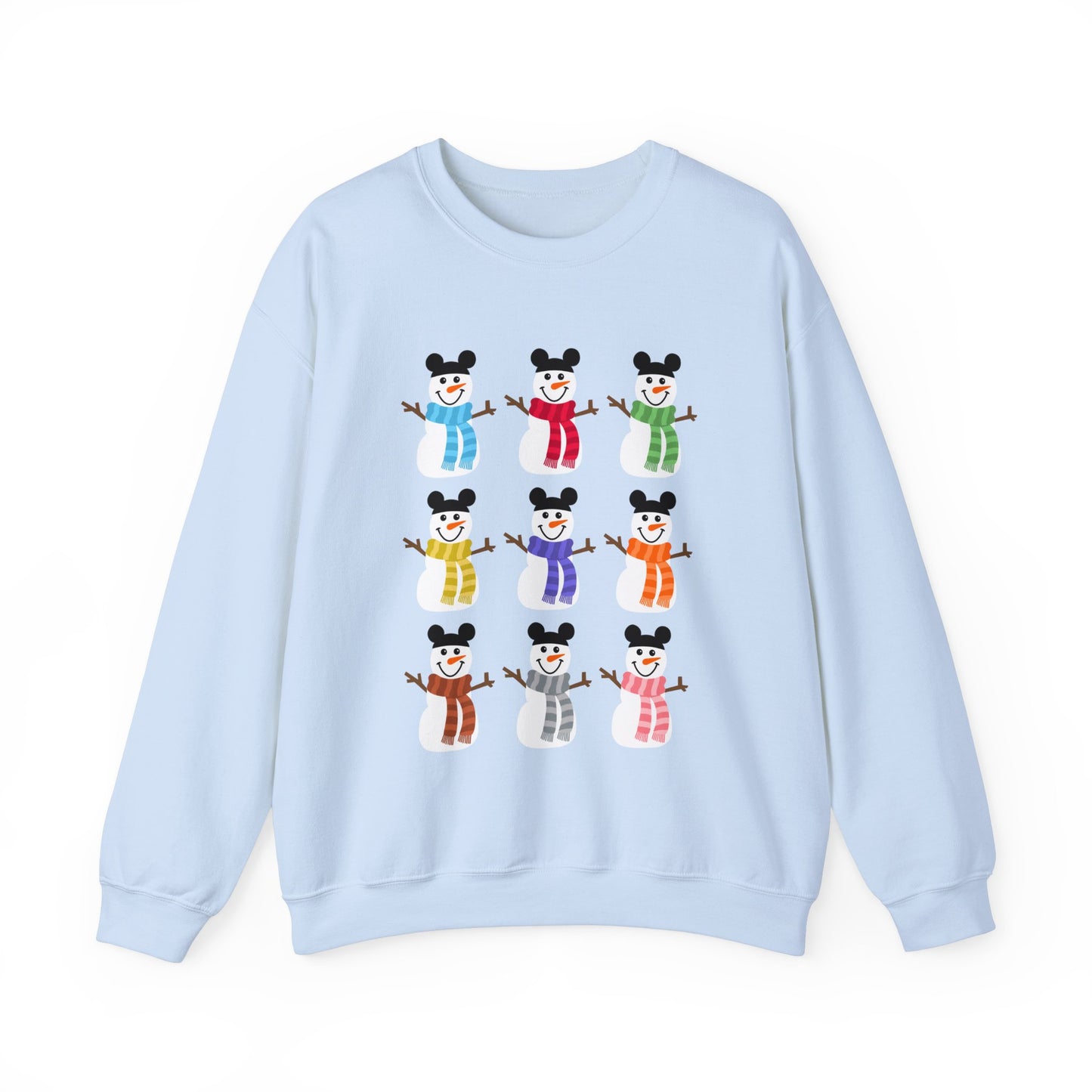 Colorful Snowmen Unisex Crewneck