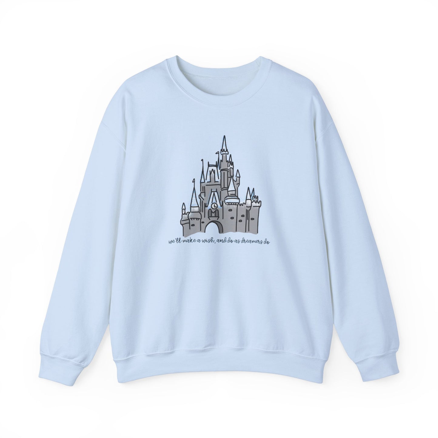 Dream Lights Castle Unisex Crewneck