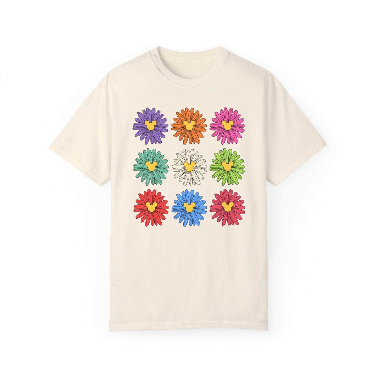 Colorful Flowers Comfort Colors Tee