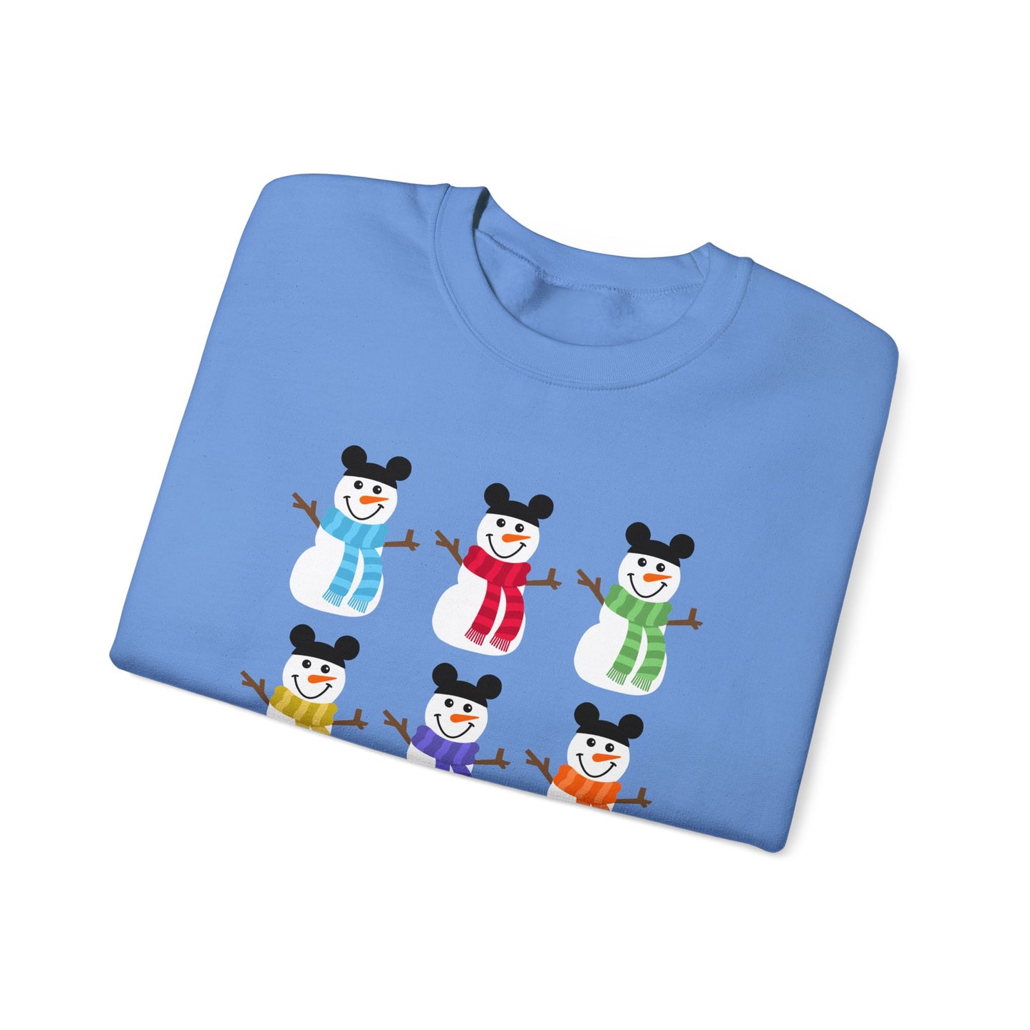 Colorful Snowmen Unisex Crewneck