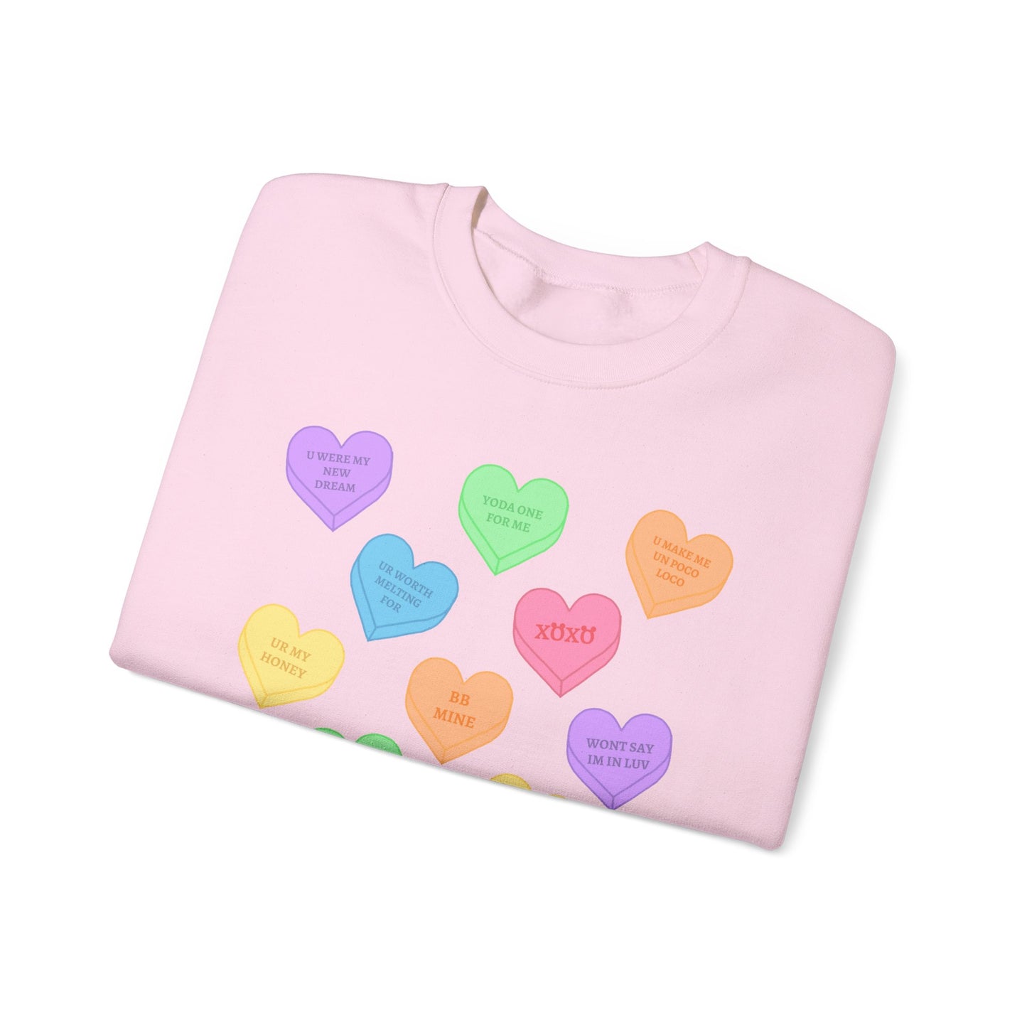 Conversation Hearts Unisex Crewneck