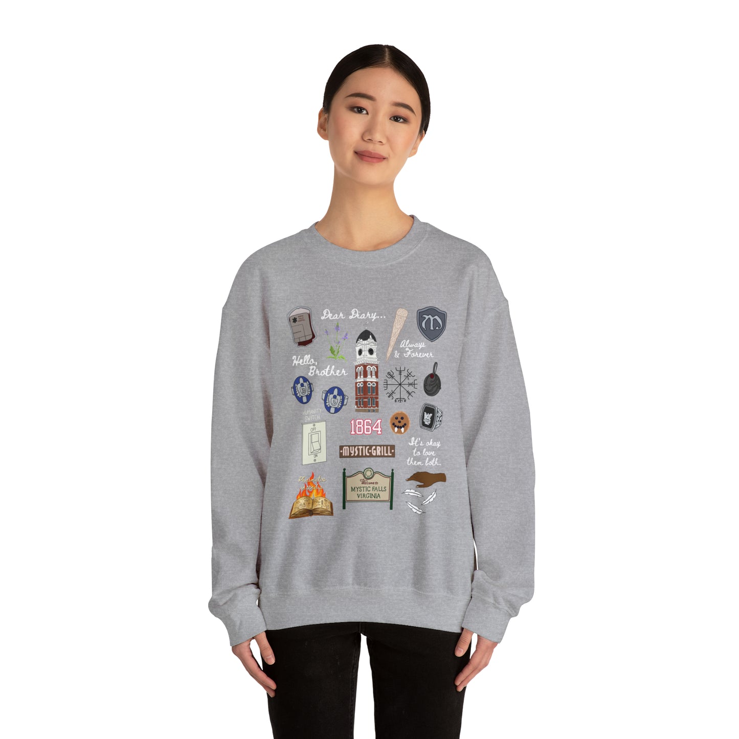 Vampire Doodles Unisex Crewneck