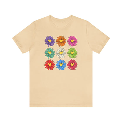 Colorful Flowers Unisex Tee
