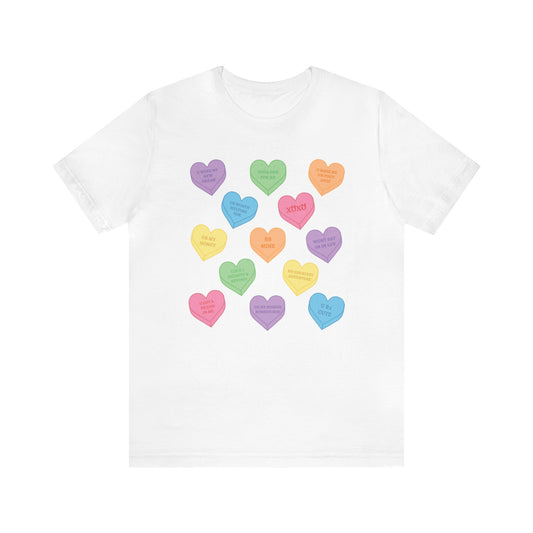 Conversation Hearts Unisex Tee