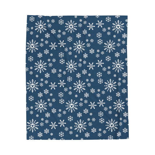 Magical Snowflakes Velveteen Blanket