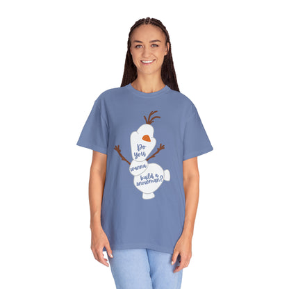 Happy Snowman Comfort Colors Tee