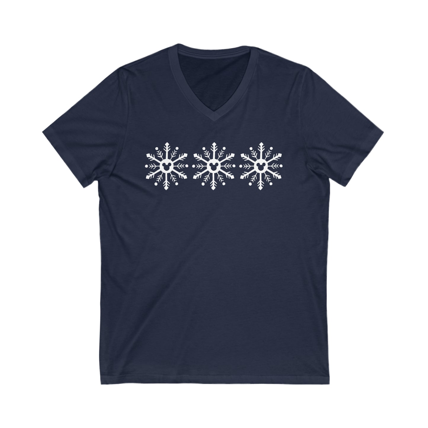 Magical Snowflakes Unisex V-Neck Tee