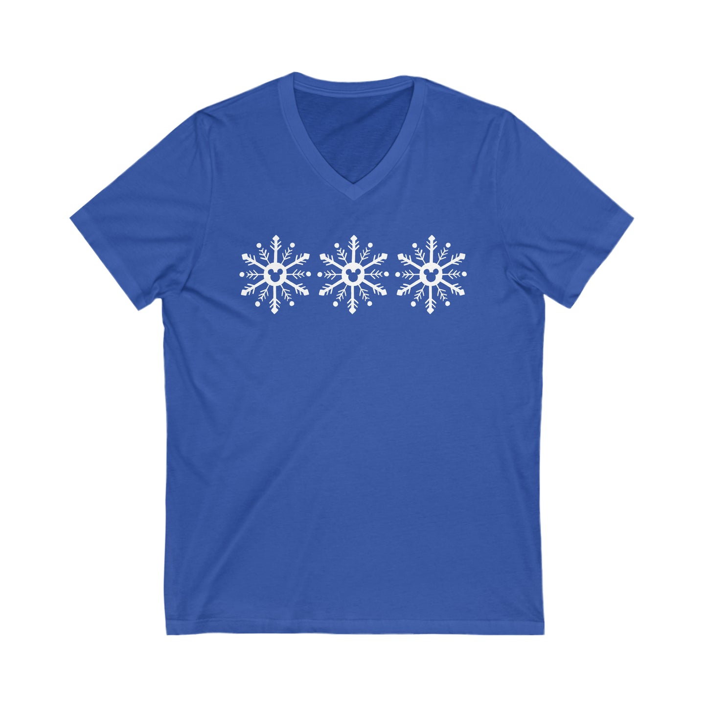 Magical Snowflakes Unisex V-Neck Tee