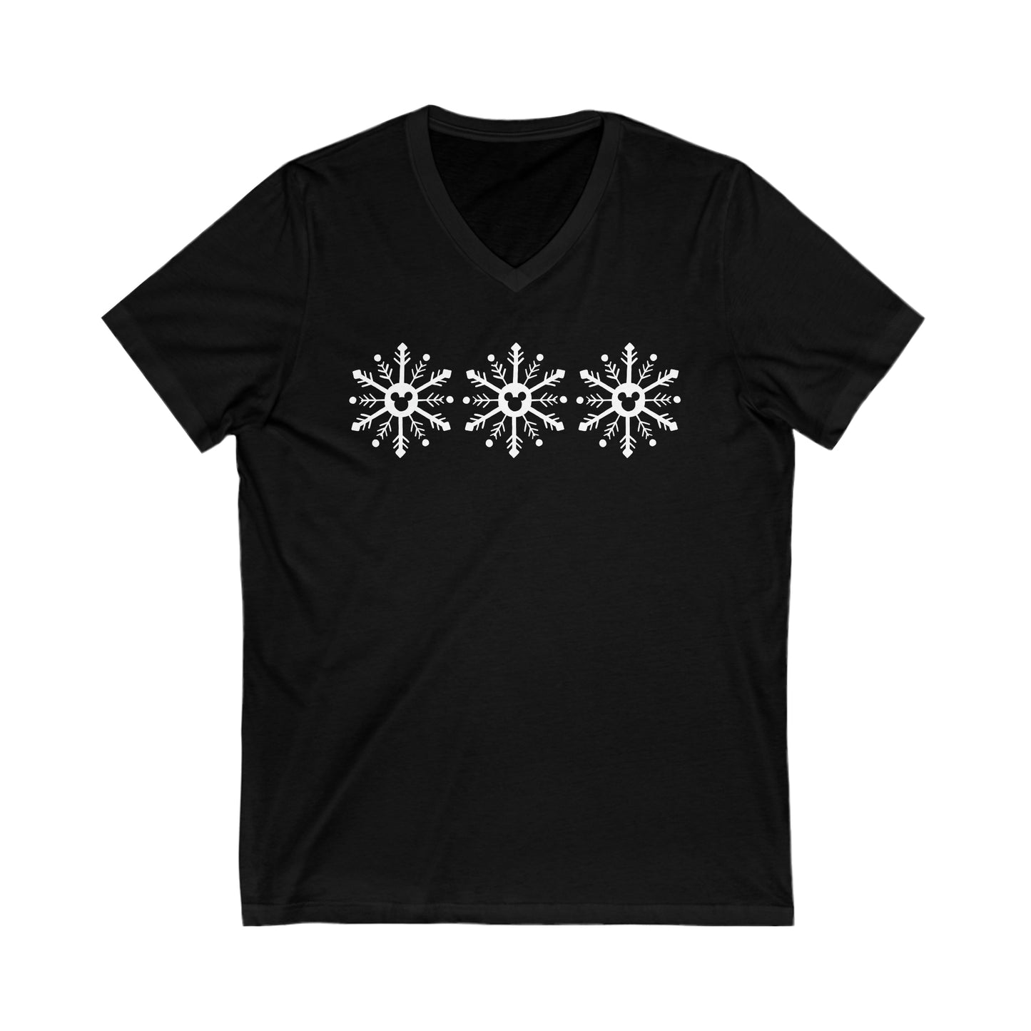 Magical Snowflakes Unisex V-Neck Tee