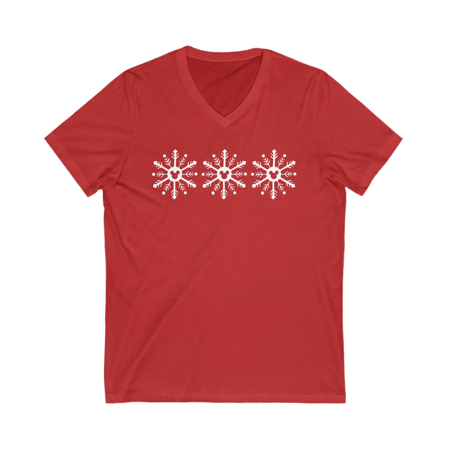 Magical Snowflakes Unisex V-Neck Tee