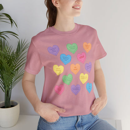 Conversation Hearts Unisex Tee