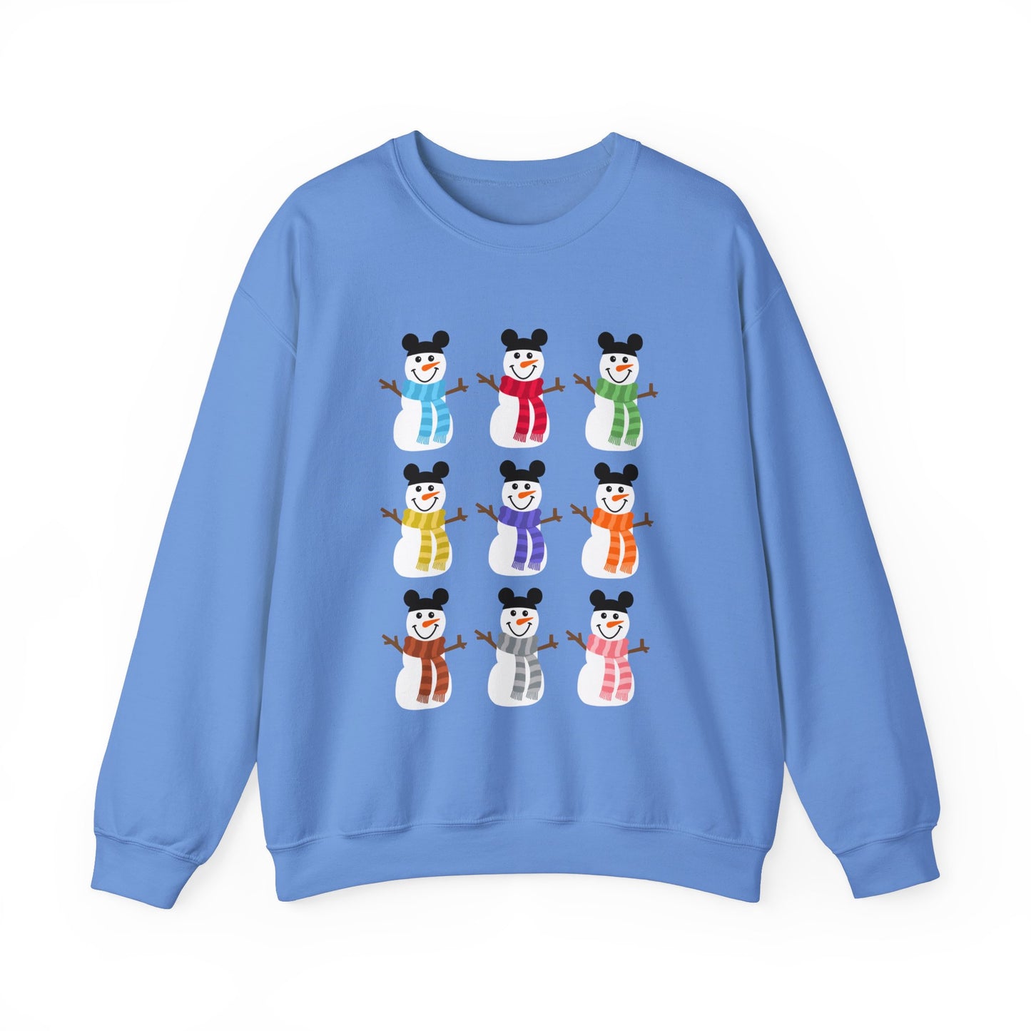 Colorful Snowmen Unisex Crewneck