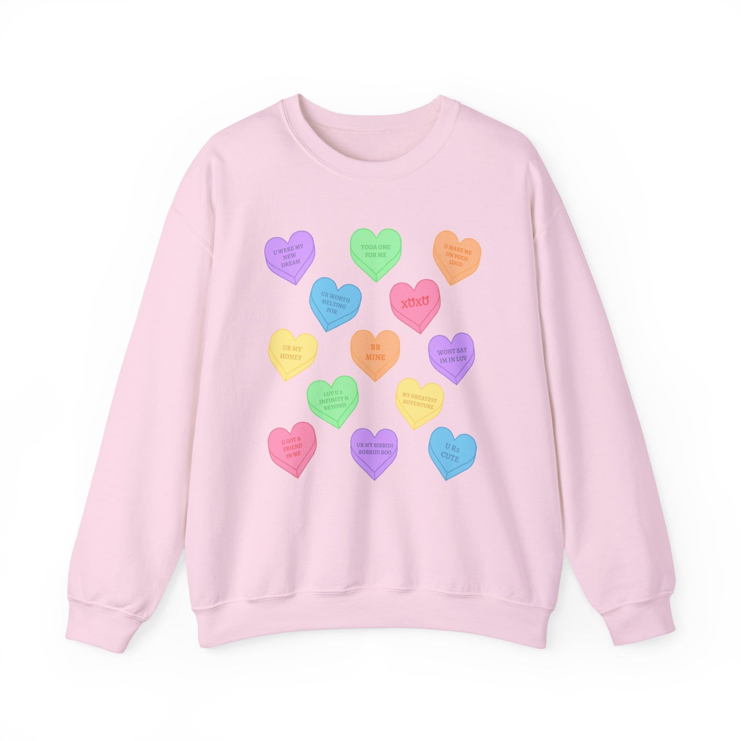 Conversation Hearts Unisex Crewneck