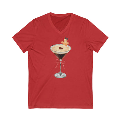 Merry Martini Women's V-Neck Tee
