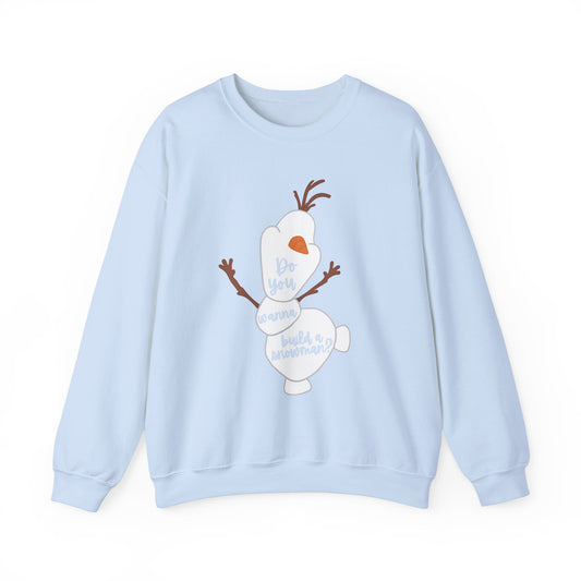 Happy Snowman Unisex Crewneck