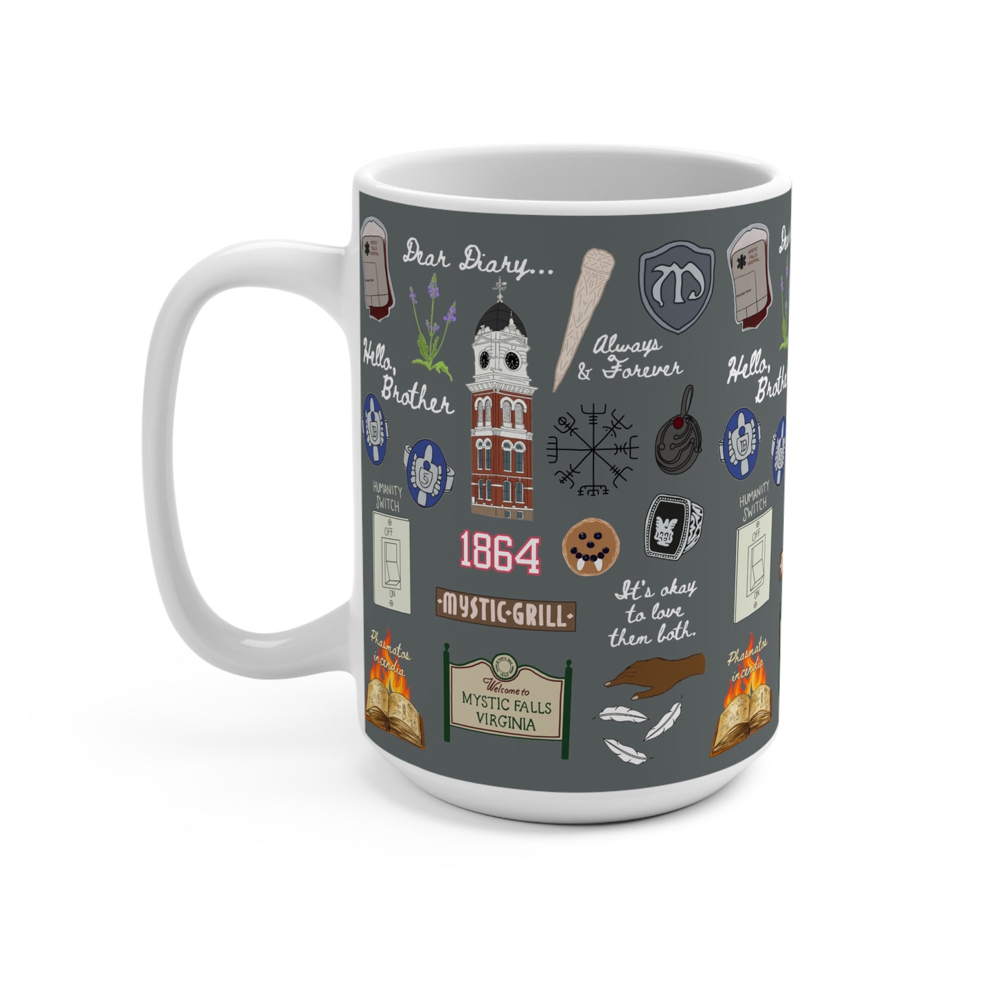 Vampire Doodles Mug 15oz