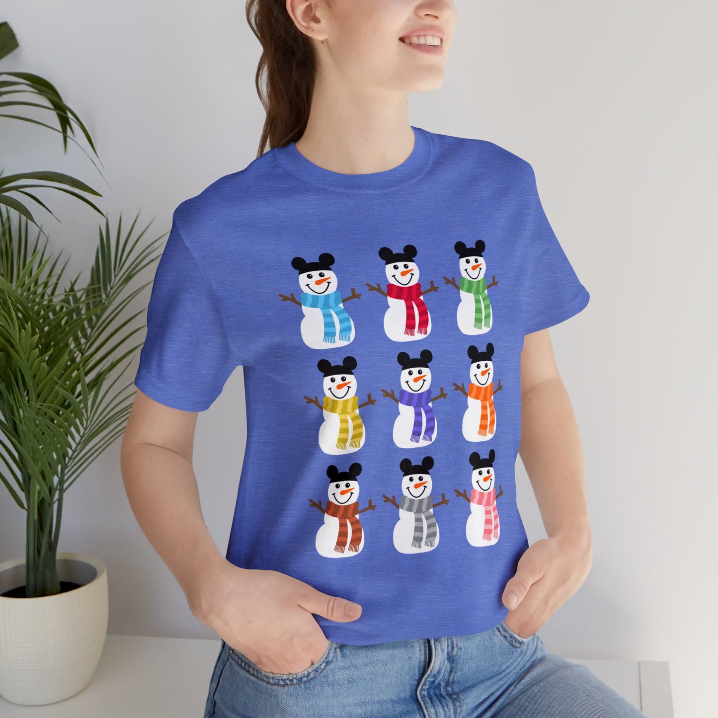 Colorful Snowmen Unisex Tee