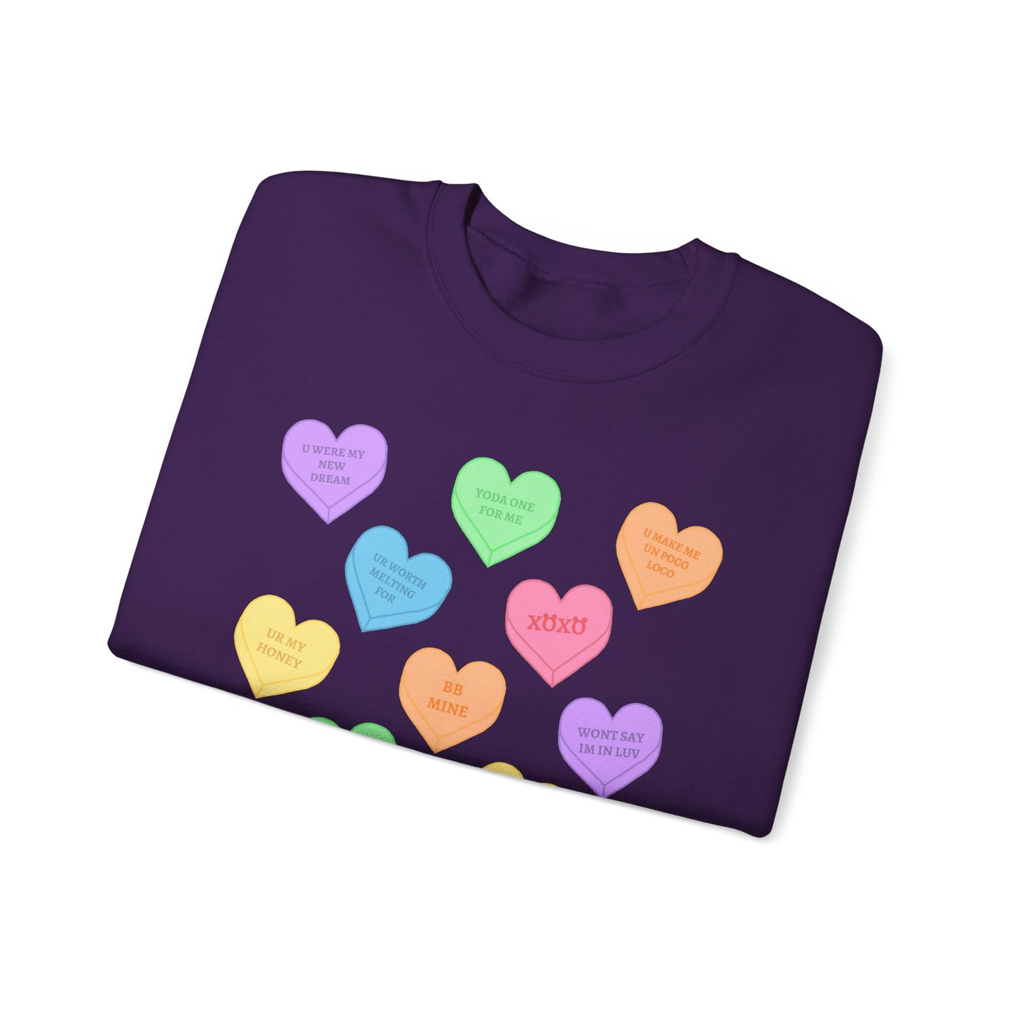 Conversation Hearts Unisex Crewneck