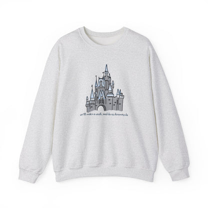 Dream Lights Castle Unisex Crewneck