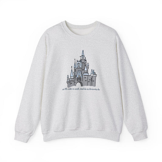 Dream Lights Castle Unisex Crewneck